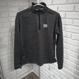 Jostens Ladies 1/4 Zip Grey High Neck Pullover